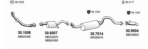 ASSO ART1475 Exhaust System